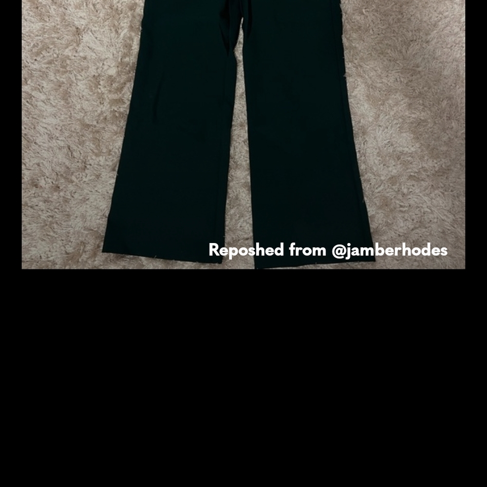 Dark Forrest Green Wide-Leg Pants Size 12
